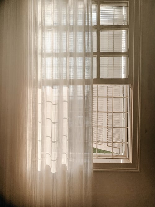 window with curtain